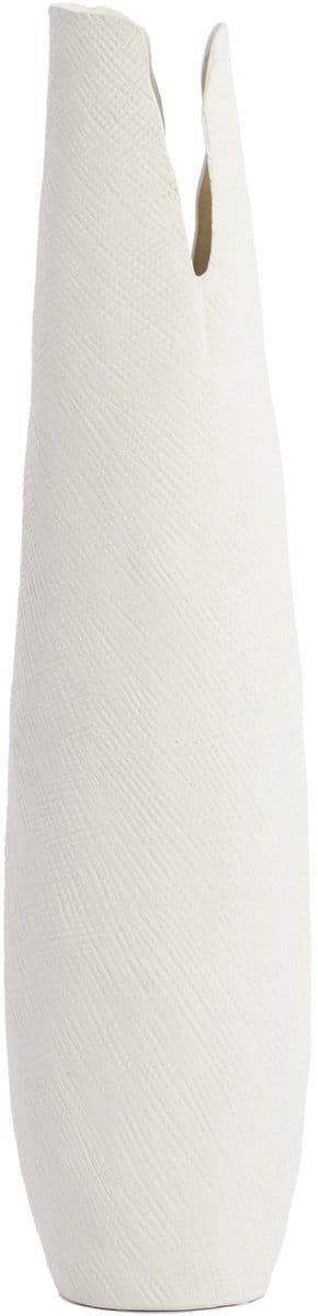 Light & Living hoge vaas MESA keramiek crèmekleur – 19x18,5x77,5 cm