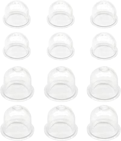 Primerlampenset - Ontstekingscapsules Pomp - Brandstofvoorziening Tuinapparaten - Universele Maten - 22mm 19mm - Transparant