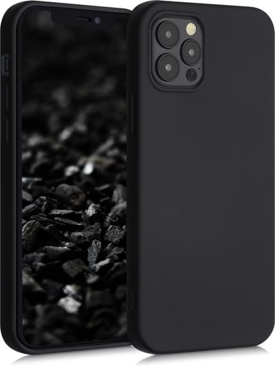 kwmobile telefoonhoesje geschikt voor Apple iPhone 12 / iPhone 12 Pro - Hoesje voor smartphone - Back cover in mat zwart