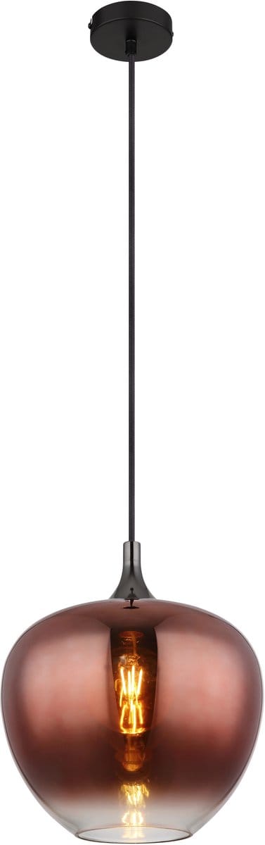Globo - hanglamp - MAXY - rood - glas - Ø 29cm - E27 - 15548H1G