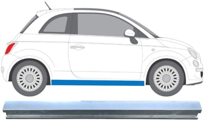 Reparatie dorpel onderste deel voor Fiat 500 2007-2018 / Rechts