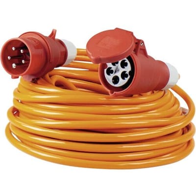 AS Schwabe 59627 Stroom Verlengkabel 32 A Oranje 25.00 m H07BQ-F 5G 4 mm²