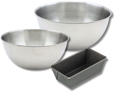 Bakkerset met mini cakevorm 16 cm, 2 mengkommen en 1 spatel Zenker