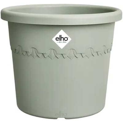 Elho Bloempot Algarve Cilindro - Kunststof - Tijmgroen - Diam.25xh21cm