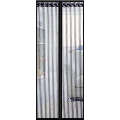 Magnetisch hordeur met gaasgordijn, deuropening muggennet met volledige framebevestigingstape 95X210cm