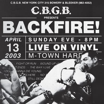 Backfire! - Live At CBGB's (LP)