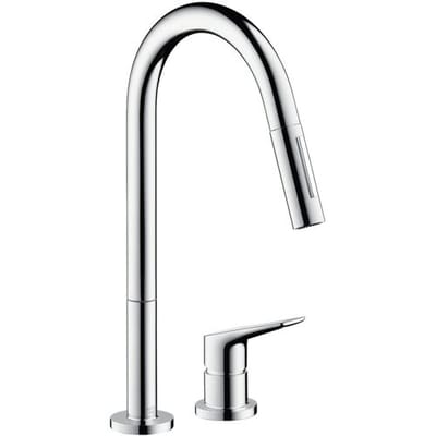 AXOR Citterio M 2-hole single lever kitchen mixer with pull-out shower 34822000