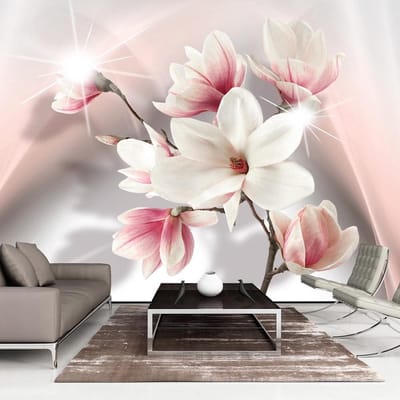 Fotobehang – Behangpapier - Fotobehang XXL - White Magnolias II 500x280 - Artgeist