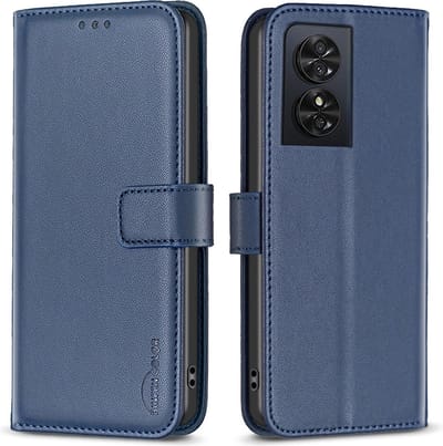 BINFEN Hoesje - Geschikt voor TCL 50SE Hoesje - BINFEN Color Book Case - Blauw