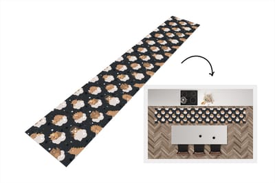 Keukenloper - Loper keuken - Patroon - Jongens - Dino - Kinderen - 300x50 cm - Keukenloper vinyl