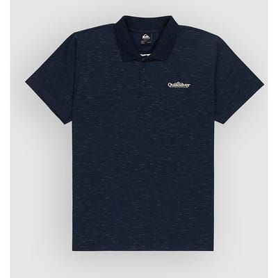 Quiksilver Stretch Korte Mouw Poloshirt Blauw L Man