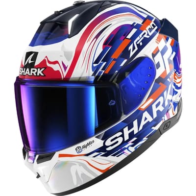 SHARK Skwal i3 Replica Zarco GP De Fce Wit Violet Blauw WVB - Helm