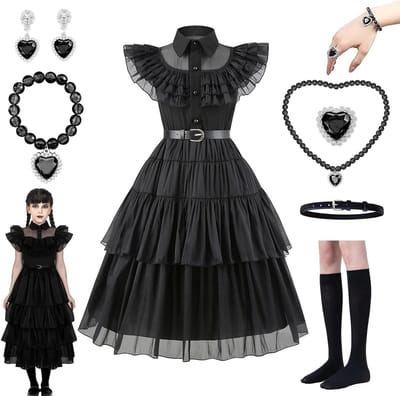Zwarte Halloween Kostuums voor Meisjes - Cosplay Jurken voor Feestjes en Evenementen