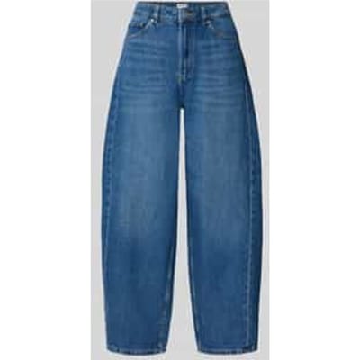 Barrel jeans van katoenmix