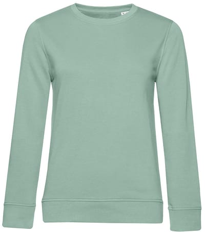 B&C Dames/dames Organic Sweatshirt (Salie Groen)
