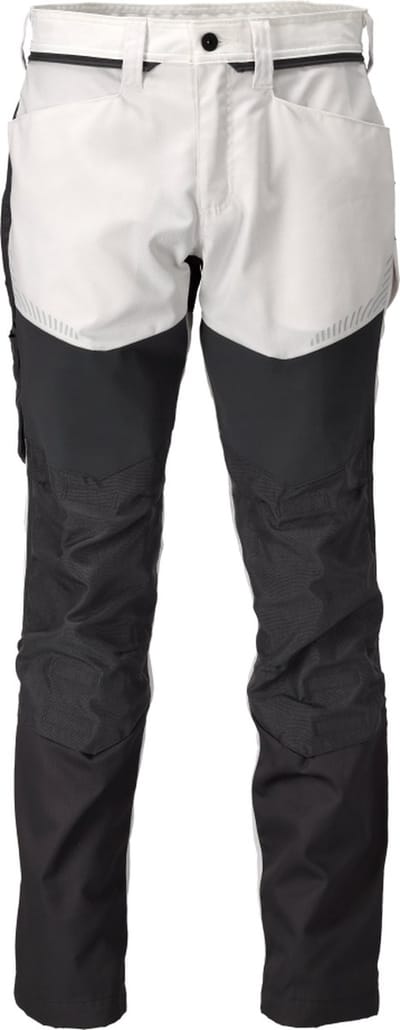 Mascot Customized Broek met kniezakken 22479-230 - wit/steengrijs - C45 - 76