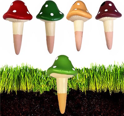 Automatische Planten Watergeefsystemen, Terracotta Wateringspikes voor Potplanten, Langzaam Vrijgevende Wateringsticks voor Bloemen en Planten, Ideaal voor Vakanties - 4 stuks 150ml