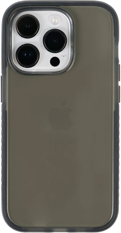 BodyGuardz Ace Pro Case - geschikt voor iPhone 14 Pro - gemaakt van bio-plastics - met anti-bacteriële bescherming - Smoke Black