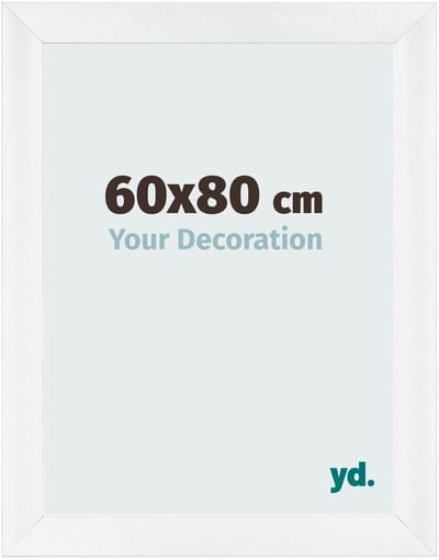 Your Decoration - Fotolijst 60x80 cm - MDF - Wit Hoogglans - Pisa