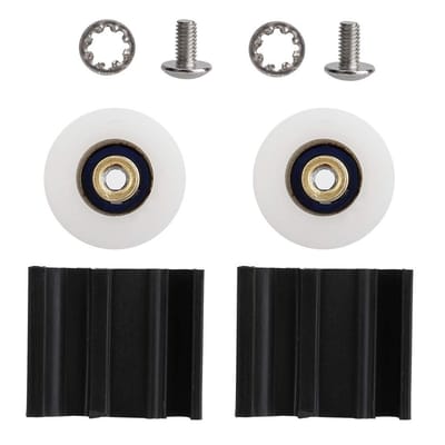 Dailygoody - 22mm Kasdeur Wielen - Vervangingssets voor Deurwielen - Duurzaam Nylon - Geschikt voor Tuinkassen - Eenvoudige Installatie - Inhoud van 2
