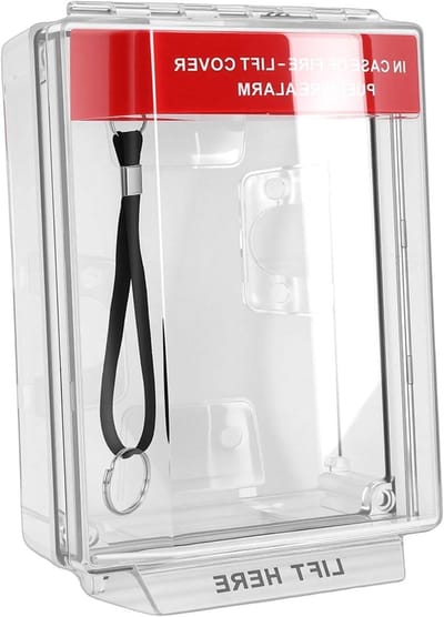 Brandmelder Afdekking - Beschermkap Trekstation - Veilige Beveiliging - IP67 Waterdicht - 23x15x8 cm - Transparant
