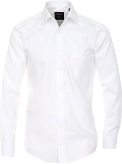 CASA MODA modern fit overhemd - popeline - wit - Strijkvrij - Boordmaat: 41 (EU maat: L)