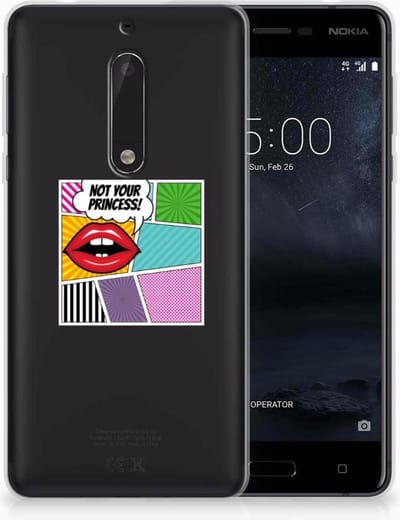 Nokia 5 Silicone Back Cover Popart Princess