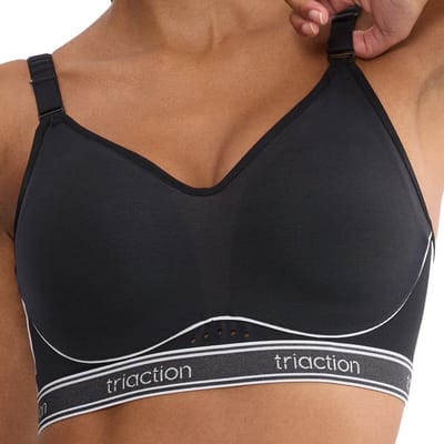 Triumph Triaction Cardio Breeze Voorgevormde Sport BH - Zwart - 80E