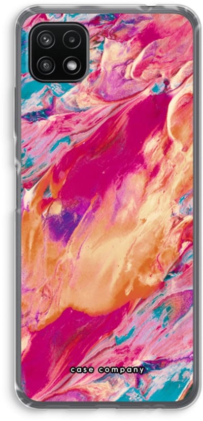Case Company® - Hoesje geschikt voor Samsung Galaxy A22 5G hoesje - Pastel Echoes - Soft Cover Telefoonhoesje - Bescherming aan alle Kanten en Schermrand