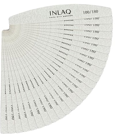 Thijox - Banaanvormige Nagelvijl 100/180 - Professionele Gebogen Vijlen voor Gelnagels, Acrylnagels en Natuurlijke Nagels - Set van 25 Slijtvast en Co