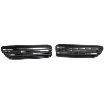 Glanzende zwarte zijgrille rooster spatbord ventilatieopeningen vervanging voor BMW E46 M3 01-06 zwart
