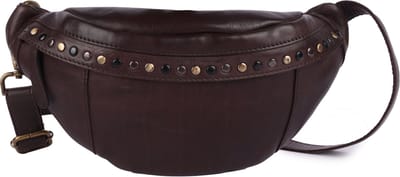 Boho Heuptas van Echt Italiaans Leer met Studs – Stijlvolle & Duurzame Unisex Reis-Fanny Pack voor Essentiële Spullen
