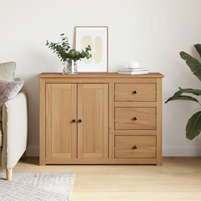 vidaXL - Dressoir - met - lades - PANAMA - 112x40x80 - cm - massief - grenenhout