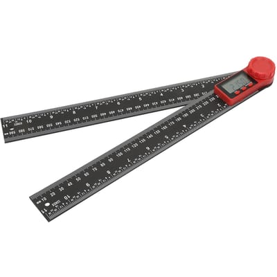 360 Graden Kunststof Digitale Instrument Hoek Inclinometer(300 mm) black