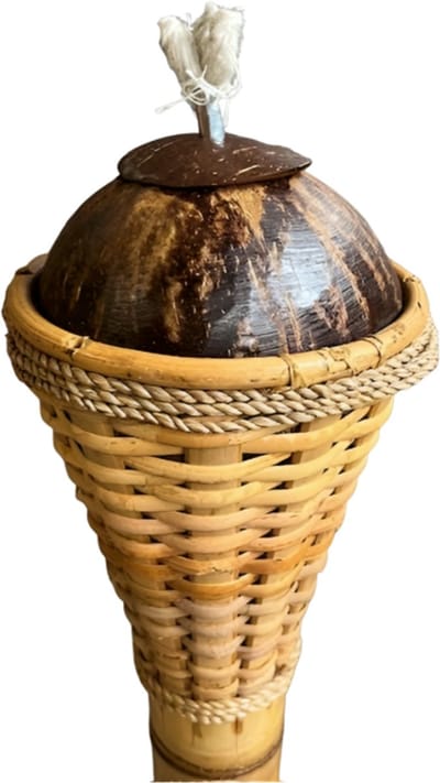 Garden bamboe lamp 100cm