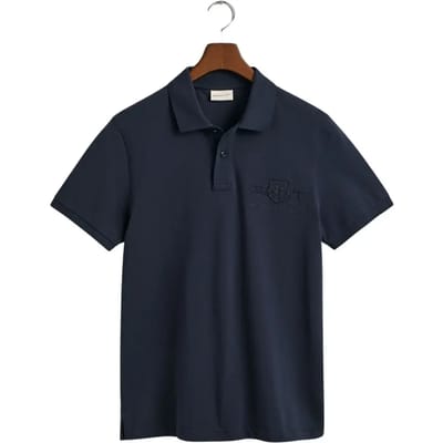 Gant Poloshirt Reg Tonal Shield Kurzarmshirt