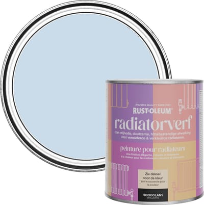 Rust-Oleum Lichtblauw Radiatorverf Hoogglans - Blauwe lucht 750ml