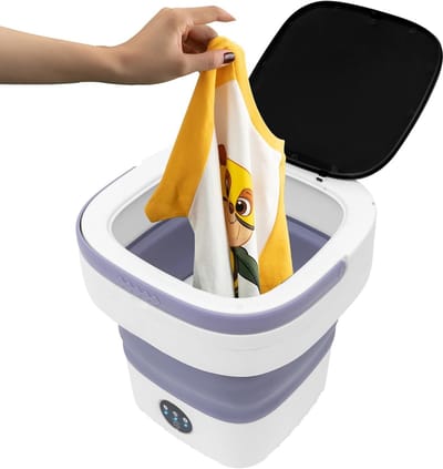 Mini wasmachine - Opvouwbaar apparaat - Kleine was doen - Met centrifuge - 12 liter capaciteit - Lina