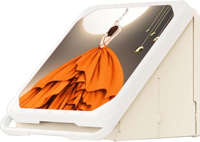 Famanu – Wandgemonteerde organizer voor badkamer en make-up spiegel, ruimtebesparende opbergoplossing