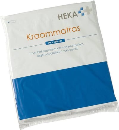 Heka Kraammatras 70 x 180 cm - Bevalling - Incontinentie - Bedplassen - Zwangerschap - Bevalling - Incontinentiepads - Urineverlies