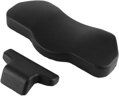 Motorfiets Rugkussen - Passagier Steun - Comfortabel Rijden - Geschuimd Katoen - 2 Stuks - Zwart