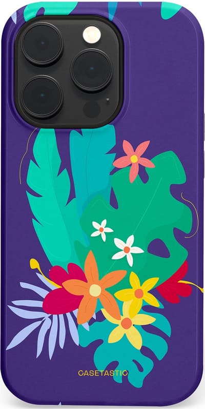 Casetastic Hoesje Geschikt voor Apple iPhone 14 Pro Magsafe - Stijlvolle Beschermende Duo-layer Case - Surfplant