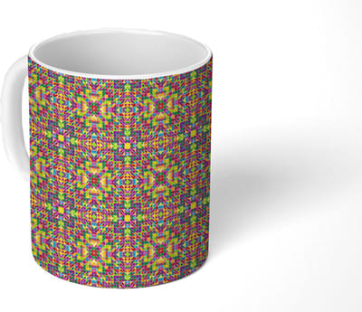 Mok - Koffiemok - Caleidoscoop - Patronen - Regenboog - Mokken - 350 ML - Beker - Koffiemokken - Theemok