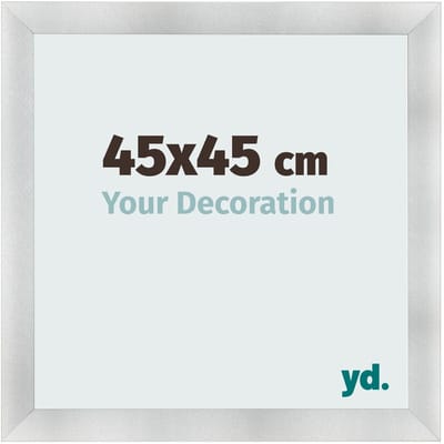 Your Decoration - Fotolijst 45x45 cm - MDF - Aluminium Geborsteld - Pisa