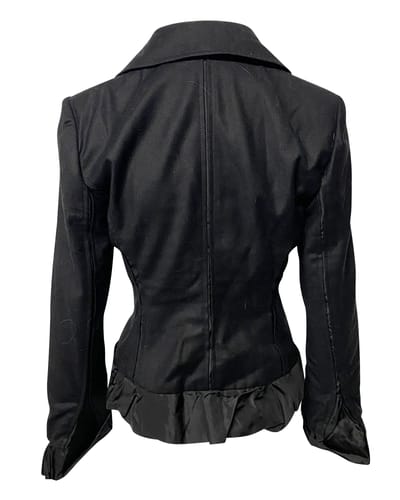 Yves Saint Laurent Rive Gauche Avondblazer in Zwarte Wol