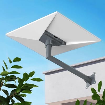Dailygoods - Mount compatibel met Starlink Gen 3 - Muurbevestiging - Zwart - Lange muurbeugel - Hoogwaardig staal - Geschikt voor Starlink G-en 3 - Mo
