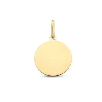 graveerhanger rond 3 micron 25 mm zilver verguld (geel)