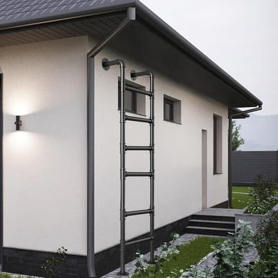 Noodladder - Vluchtladder Zolder - Veilige Toegang - Verstelbare Hoogte - 100-300 cm - Zwart