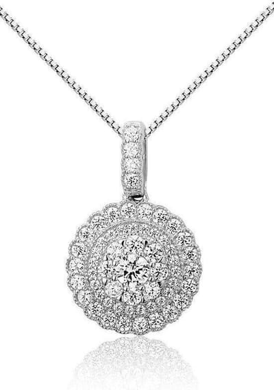 Montebello Ketting Lygo - 925 Zilver Gerhodineerd - Vintage - 15x20mm - 45cm