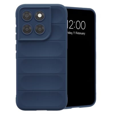 imoshion Hoesje - Geschikt voor Motorola Moto G77 - EasyGrip Backcover - Donkerblauw
